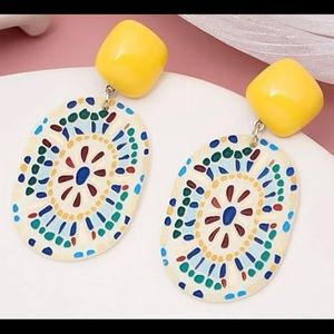 Geometric Acrylic Earrings